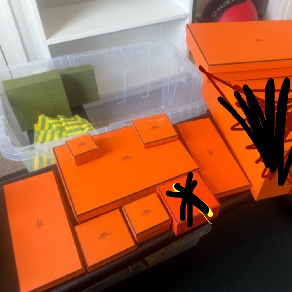 Lot of Authentic Hermes Boxes!! Largest box not included!!!!!!!